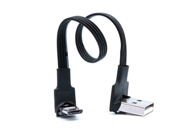 sjældenhed mor Udgående Right Angle Micro USB Cable - AusSabers